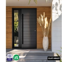 Fasadna obloga v roli, imitacija lesa, zlati hrast, 260 cm x 18 cm x 0,3 cm (0,47 m²)