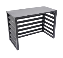 Pokrov za toplotno črpalko, antracit, 110x80x60 cm, aluminij