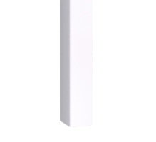 3D dekorativne lamele, lesene letvice za stena ali strop (28x37 mm) (belo)