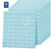 3D samolepljive tapete nalepke v izgledu opeke 3.5 mm (belo) (10 kosov / 5.39 m2)