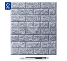 3D samolepljive tapete nalepke v izgledu opeke 3.5 mm (črna) (10 kosov / 5.39 m2)
