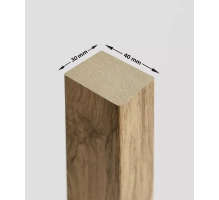 3D dekorativne lamele HRAST WOTAN, lesene letvice za stena ali strop (28x37 mm)
