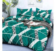 Posteljnina 160x200, 3 delna, temno zelena