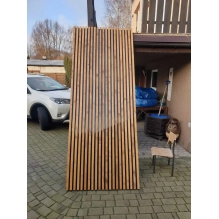 3D dekorativne lamele za stene in strop, lesena letev (hrast wotan) 16x28mm