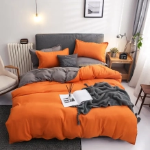 Posteljnina 200x220cm, GLOW orange, 4 delna