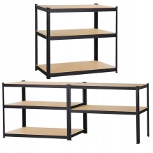 Kovinski regal za shranjevanje Springos 180x90x40cm, max 175 kg na polico