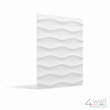 3D stenski paneli Choppy Shallow, 80x100cm, mavec