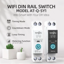 Wi-Fi Pametni inštalacijski odklopnik brez merjenjem 1P 10-63A, DIN letev