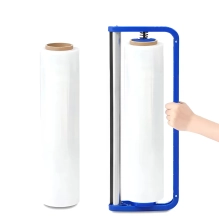 PVC stretch film dispenser, hand held, for 2-5 kg film rolls