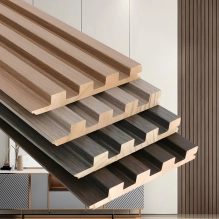 GRILL stenski panel, masivni les, vodoodporen, TEMNO MODRO, 147x2750 mm (0.40 m²)