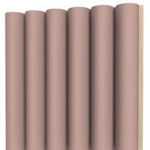 ZAOBLJEN stenski panel, lesen, vodoodporen, SVETLO ROZA, 118x2800 mm (0.33 m²)
