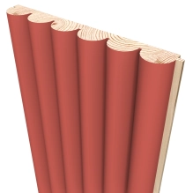 ZAOBLJEN stenski panel, masivni les, vodoodporen, TEMNO MODRO, 147x2750 mm (0.40 m²)