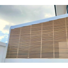 WPC leseni brisolej FS-03A, brušena tekstura, SVETLI HRAST, 50x50x2900 mm