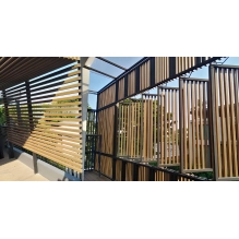 WPC leseni brisolej FS-03A, brušena tekstura, SVETLI HRAST, 50x50x2900 mm