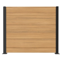 WPC deska za ograjo, TEAK, 162x20 mm, 1750 mm dolžina, široke letvice