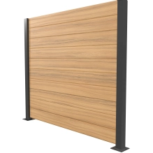 WPC deska za ograjo, TEAK, 162x20 mm, 1750 mm dolžina, široke letvice