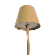 Namizna svetilka za restavracije, BEŽ, z baterijo, polnilna, 3600 mAh