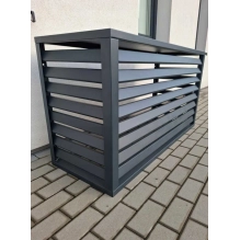 Pokrov za toplotno črpalko, antracit, 110x80x60 cm, aluminij