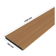 WPC deska za ograjo, TEAK, 162x20 mm, 1750 mm dolžina, široke letvice