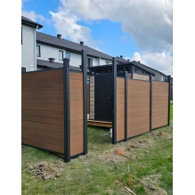 WPC deska za ograjo, TEAK, 162x20 mm, 1750 mm dolžina, široke letvice