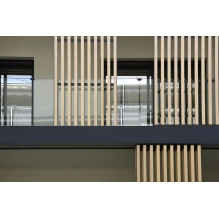 WPC leseni brisolej FS-03A, brušena tekstura, SVETLI HRAST, 50x50x2900 mm