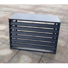 Pokrov za toplotno črpalko, antracit, 110x80x60 cm, aluminij