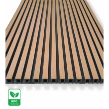 WPC fasadni panel TWIX SLIM, SVETLI HRAST s črnimi fugami, 6 tankih lamel (0,64 m²)