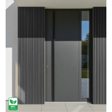 WPC fasadni panel, 223x26x2900 mm, SIVA s črnimi fugami, 6 rešetk (0,64 m²)
