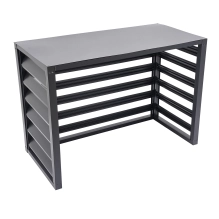 Pokrov za toplotno črpalko, antracit, 110x80x60 cm, aluminij