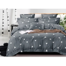 Posteljnina 200x220cm, siva, 3 delna
