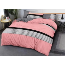 Posteljnina 160x200, 3 delna, soft pink