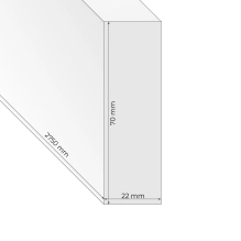 Lesene letvice za pregradne stene 3D (7x2cm)