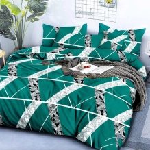 Posteljnina 160x200, 3 delna, temno zelena