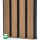 WPC fasadni panel TEAK/ČRNA, BRUŠENA tekstura, 219x2900 mm, dvobarvni (0,63 m²)