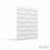 3D stenski paneli Choppy Shallow, 80x100cm, mavec