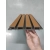 WPC fasadni panel TEAK/ČRNA, BRUŠENA tekstura, 219x2900 mm, dvobarvni (0,63 m²)