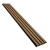 WPC fasadni panel TEAK/ČRNA, 219x2900 mm, dvobarvni (0,63 m²)