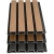 WPC fasadni panel DARK TEAK/ČRNA, 219x2900 mm, dvobarvni (0,63 m²)
