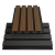 WPC fasadni panel DARK TEAK/ČRNA, 219x2900 mm, dvobarvni (0,63 m²)