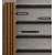 WPC fasadni panel, 223x26x2900 mm, SVETLI HRAST s črnimi fugami, 6 rešetk (0,64 m²)