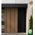 WPC fasadni panel TIK/ČRNA, tekstura LESNA STRUKTURA 2K26, 219x2900 mm, dvobarven (0,63 m²)