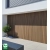 WPC fasadni panel TEAK/ČRNA, BRUŠENA tekstura, 219x2900 mm, dvobarvni (0,63 m²)
