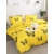 Posteljnina 140x200, BUTTERFLY, 3 delna, rumena z metulji