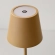 Namizna svetilka za restavracije, BEŽ, z baterijo, polnilna, 3600 mAh