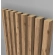 3D dekorativne lamele HRAST WOTAN, lesene letvice za stena ali strop (28x37 mm)