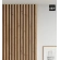 3D dekorativne lamele, lesene letvice za stena ali strop (28x37 mm) (hrast rustik)