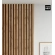 3D dekorativne lamele HRAST WOTAN, lesene letvice za stena ali strop (28x37 mm)