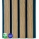 WPC fasadni panel TIK/ČRNA, tekstura LESNA STRUKTURA 2K26, 219x2900 mm, dvobarven (0,63 m²)
