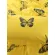 Posteljnina 160x200, BUTTERFLY, 3 delna, rumena z metulji