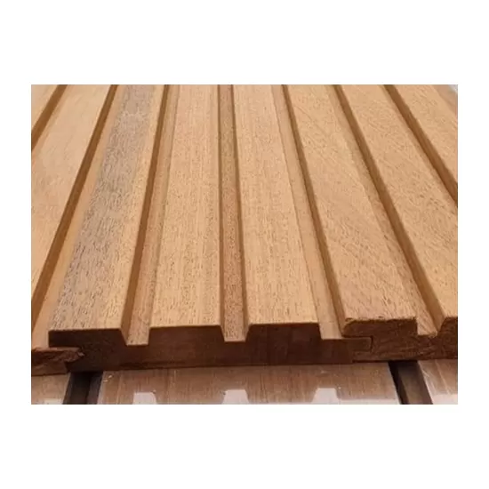 Zunanji okrasni leseni panel za fasado, Thermo Abachi, 143mm (0.41 m2)